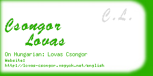 csongor lovas business card